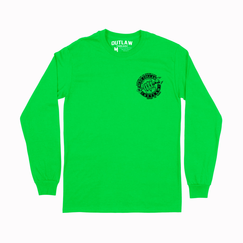 BCO Safety Green Mens Long Sleeve