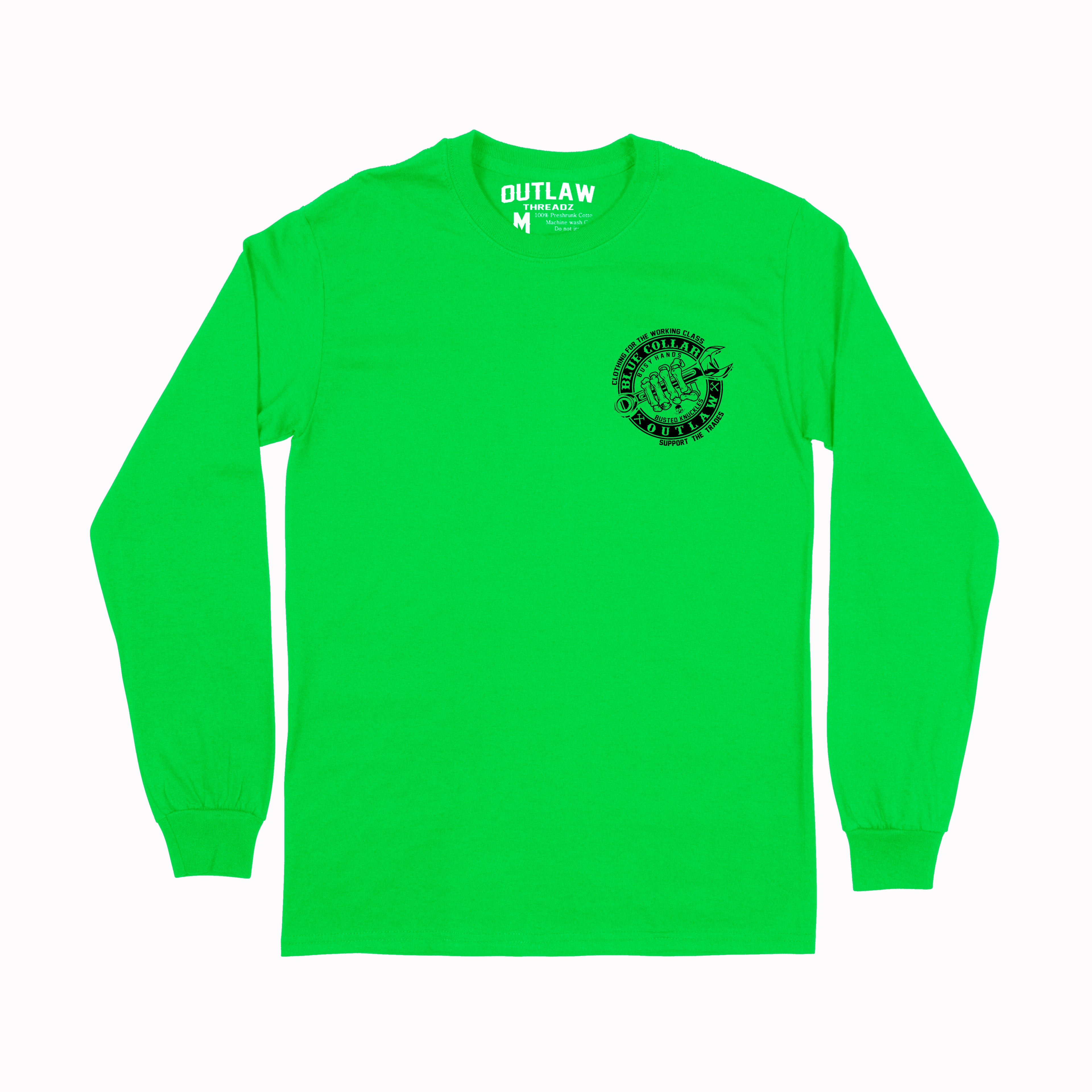 BCO Safety Green Mens Long Sleeve