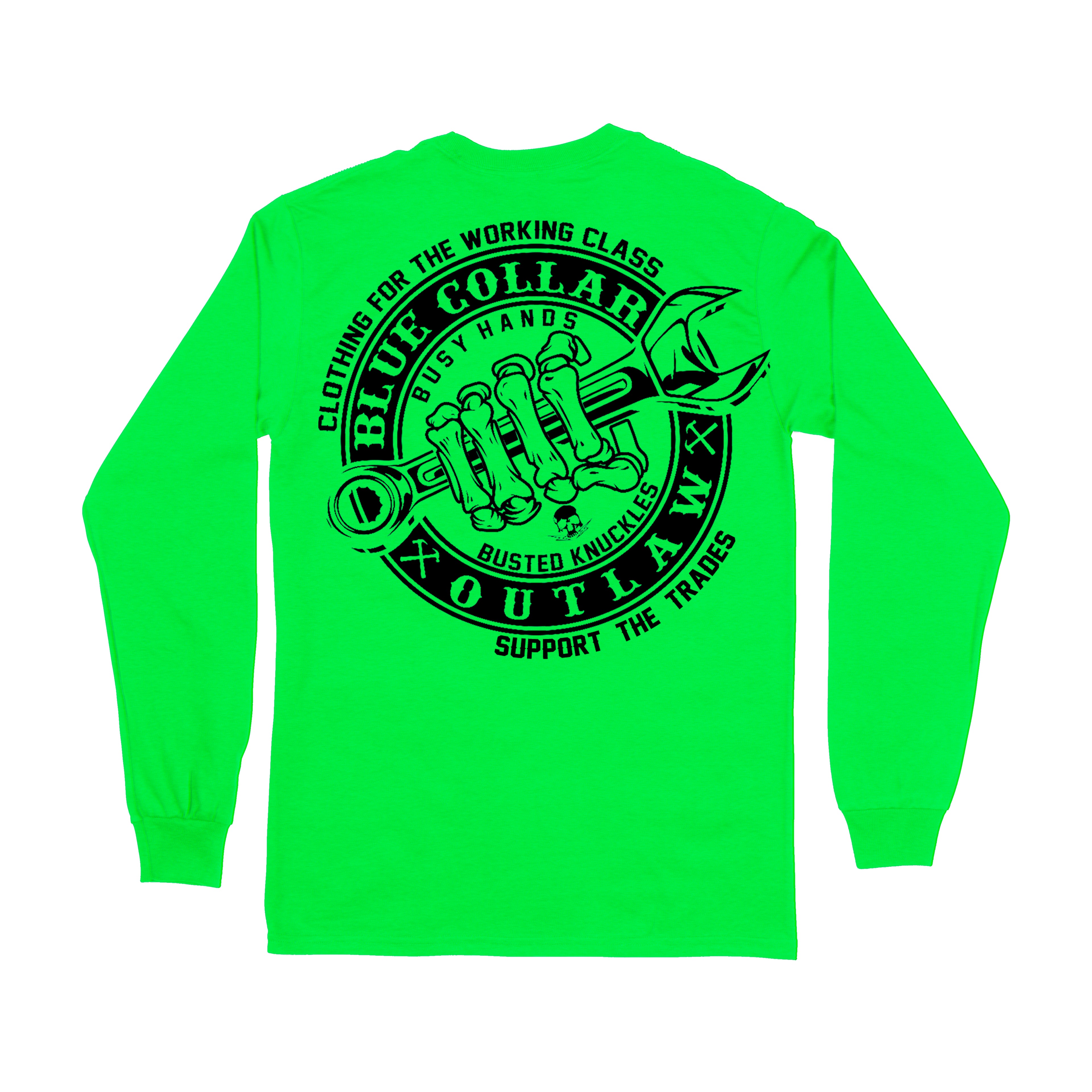 BCO Safety Green Mens Long Sleeve