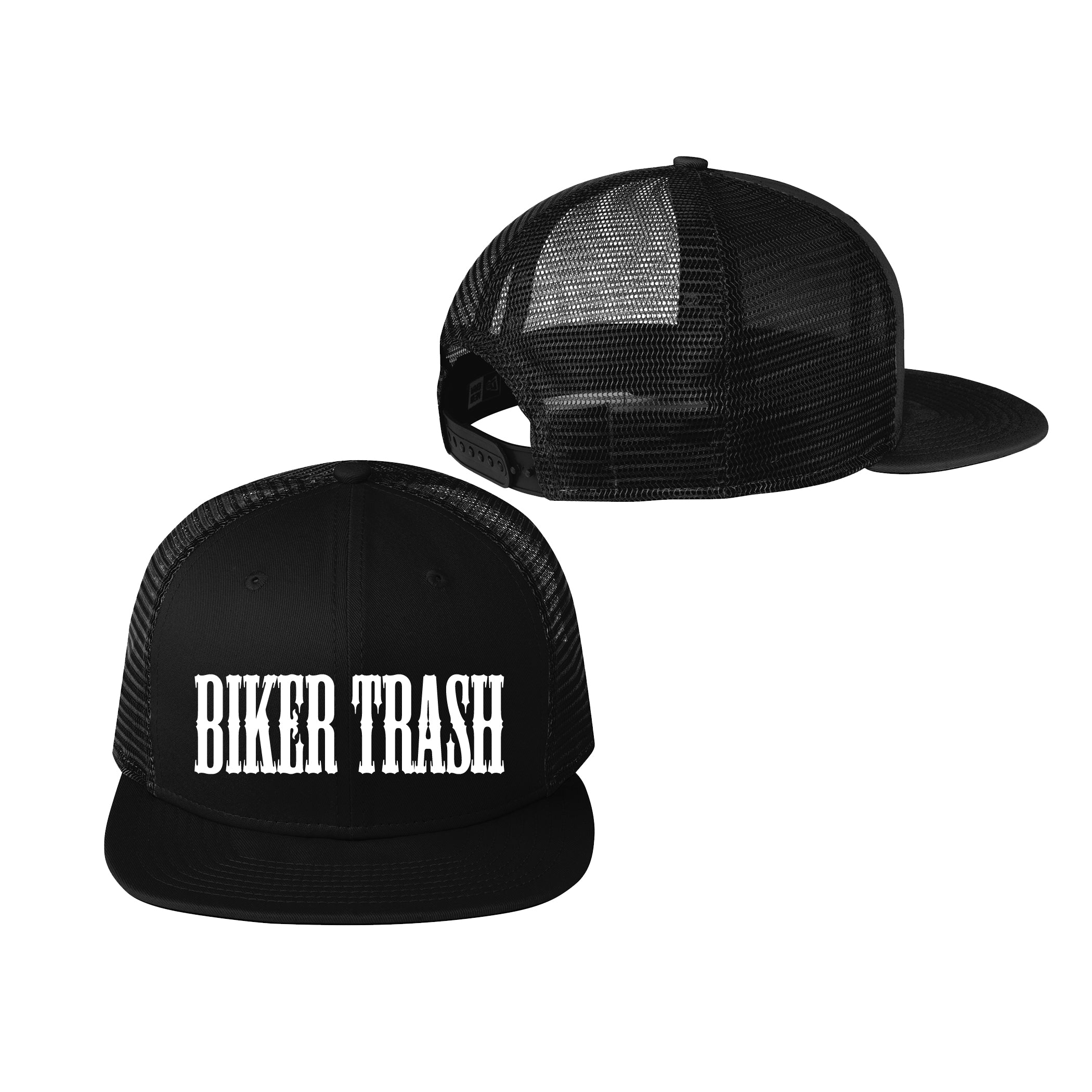 Biker Trash Snapback Blk/Blk Hat
