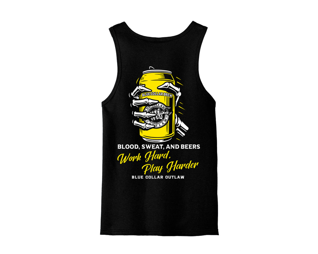 Blood Sweat and Beers Mens Tank Top