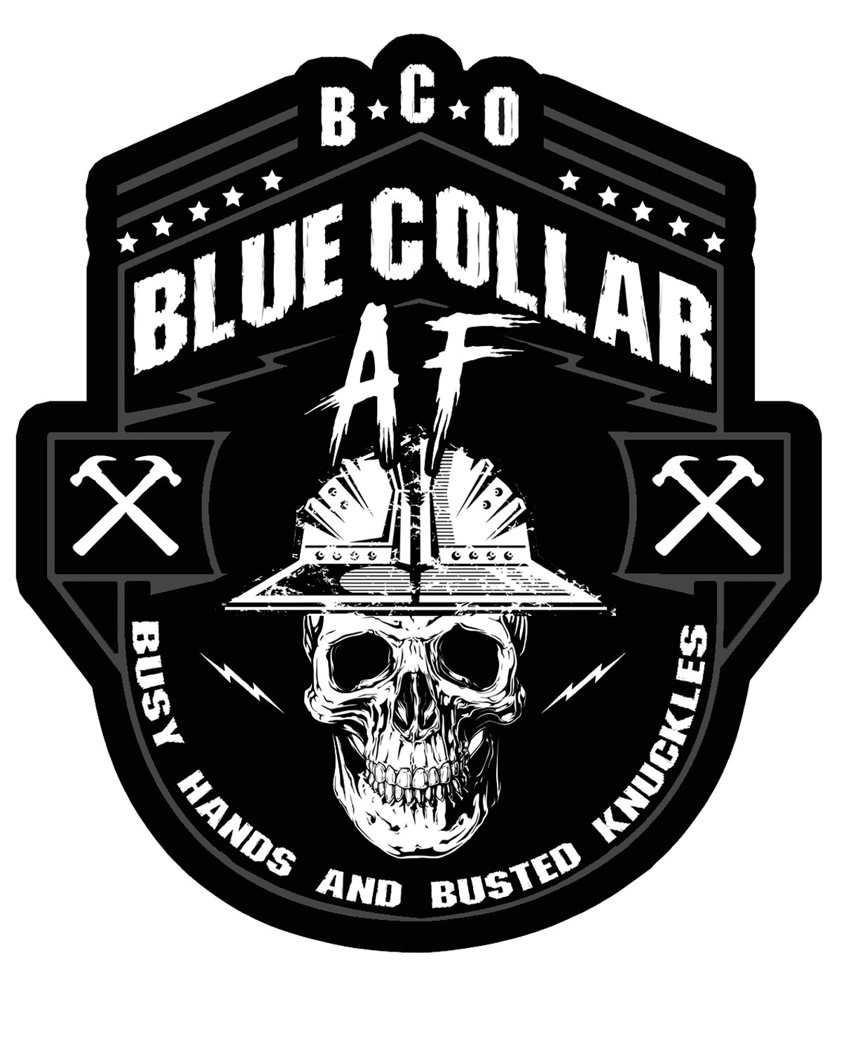 Blue Collar AF Decal