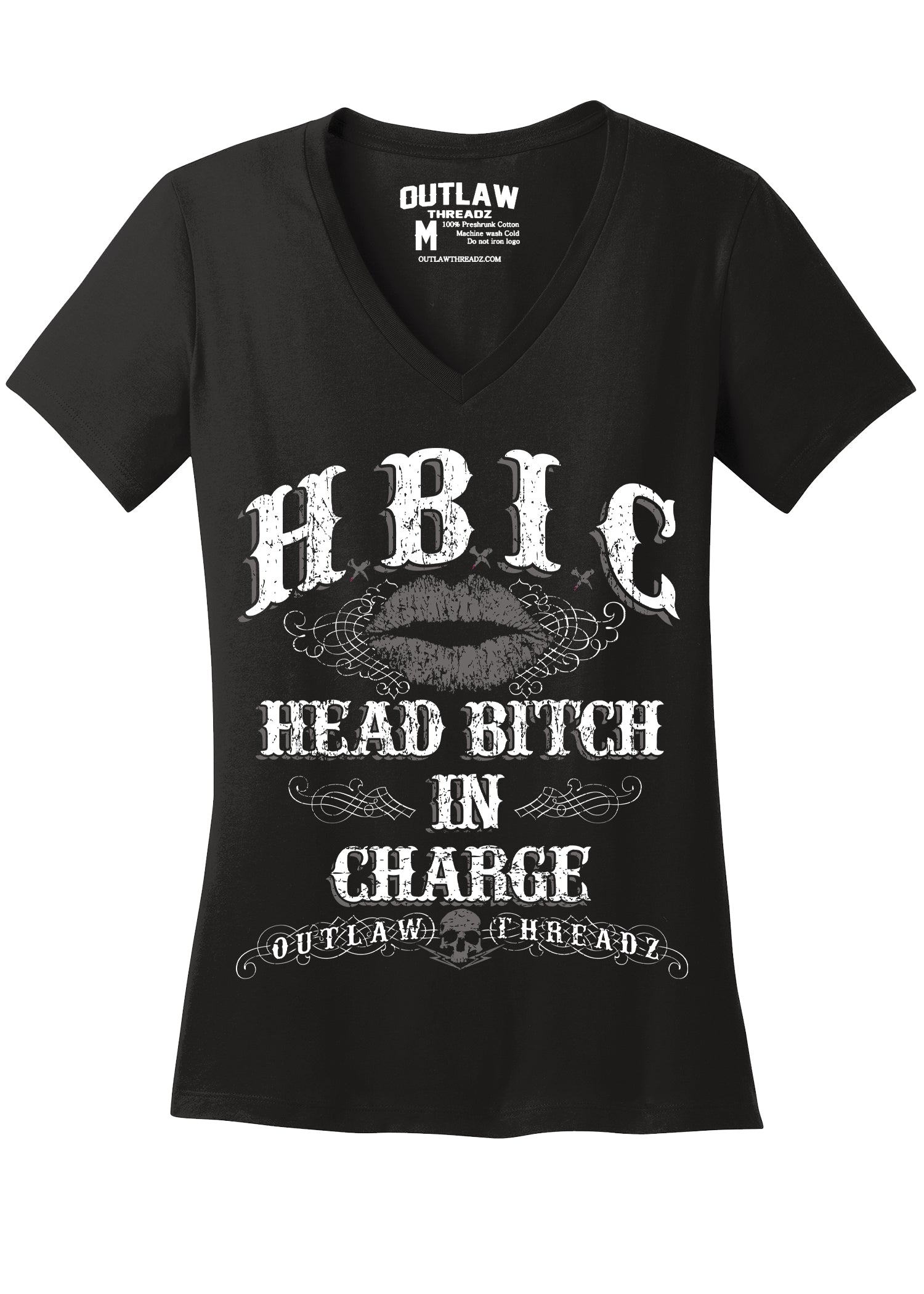 HBIC Ladies Vneck Tshirt