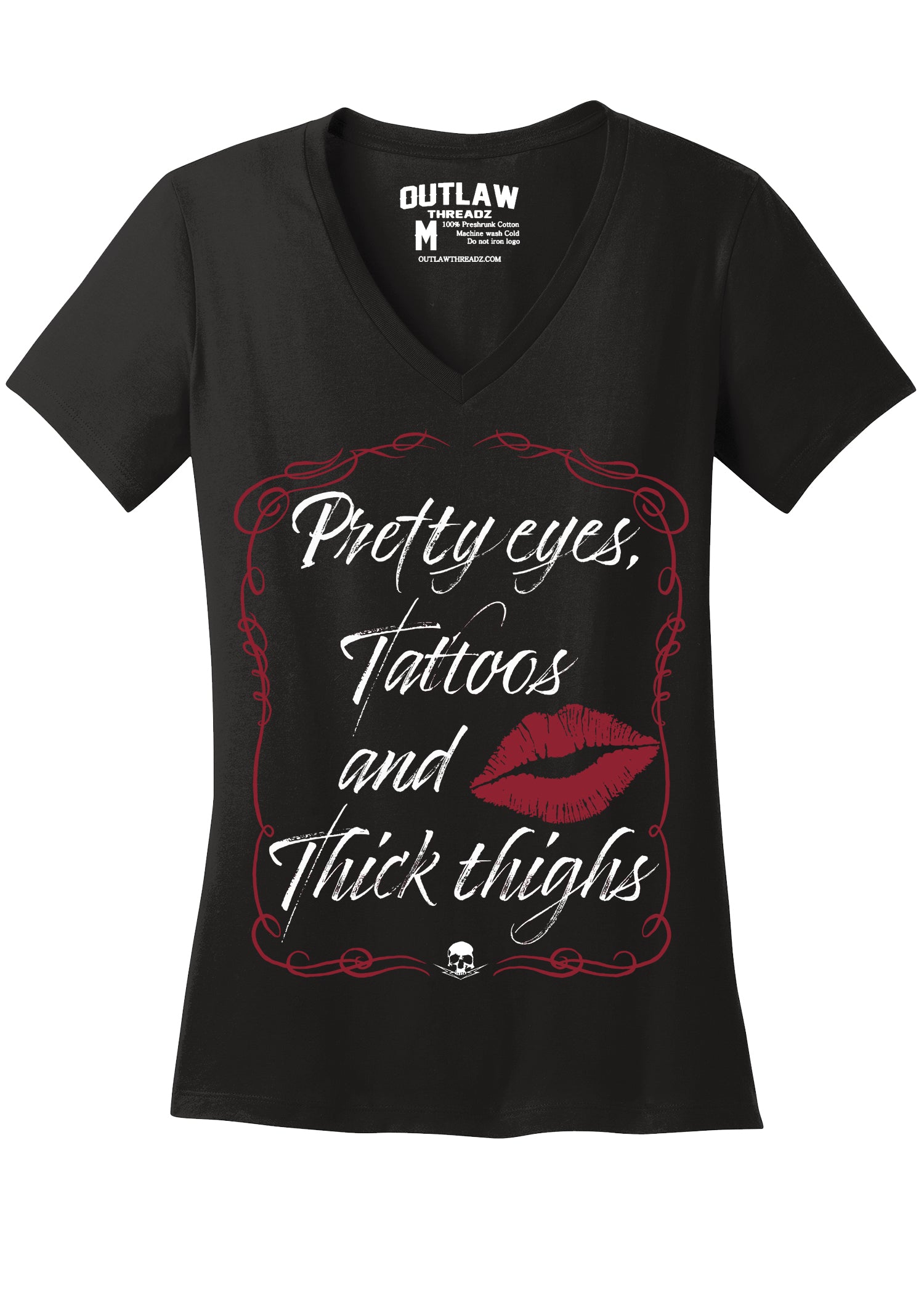 Pretty Eyes Ladies Vneck Tshirt