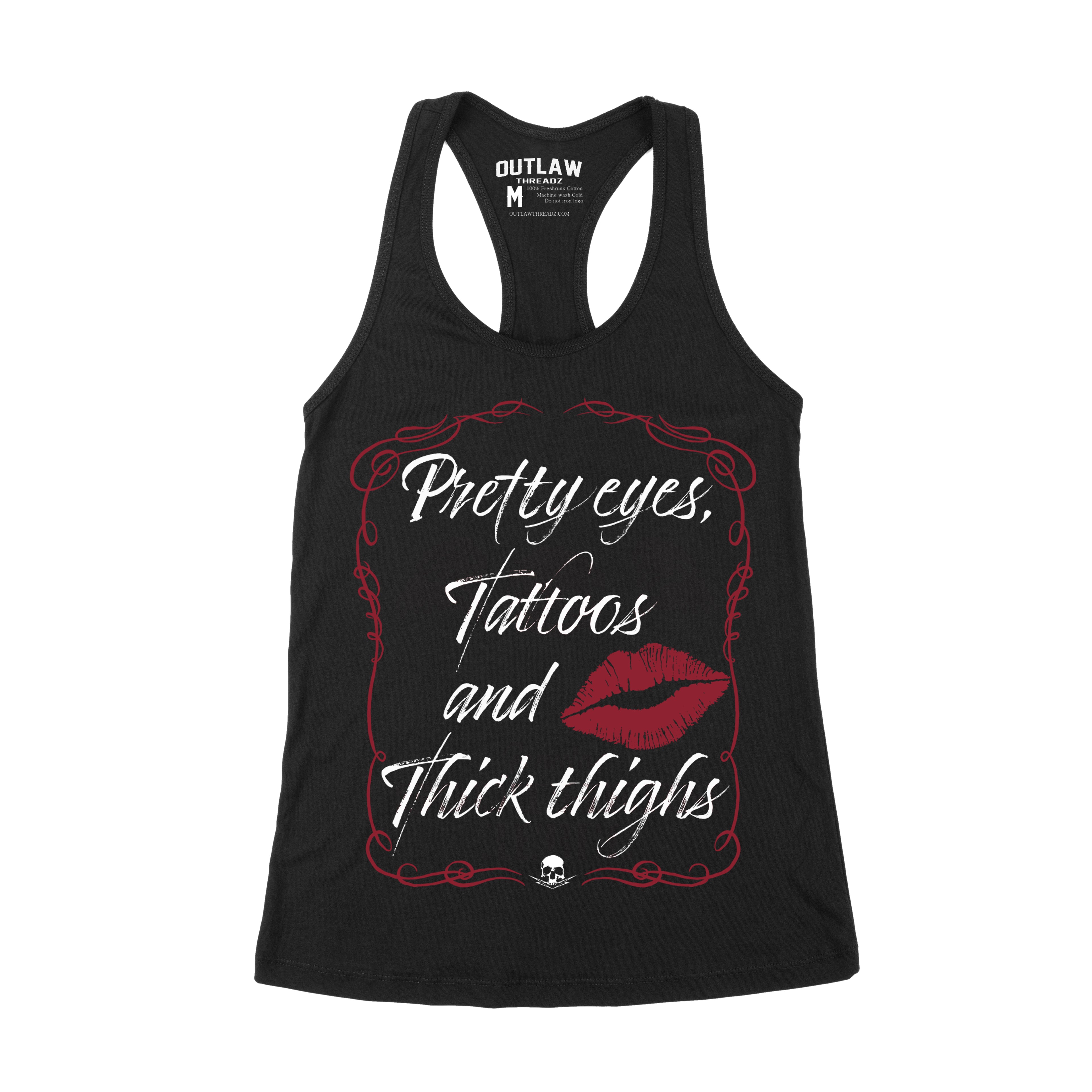 Pretty Eyes Ladies Racerback Tank Top