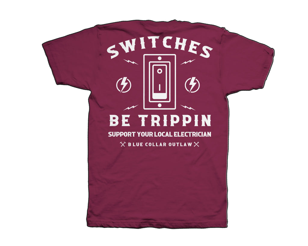Switches Burgundy Mens Tee