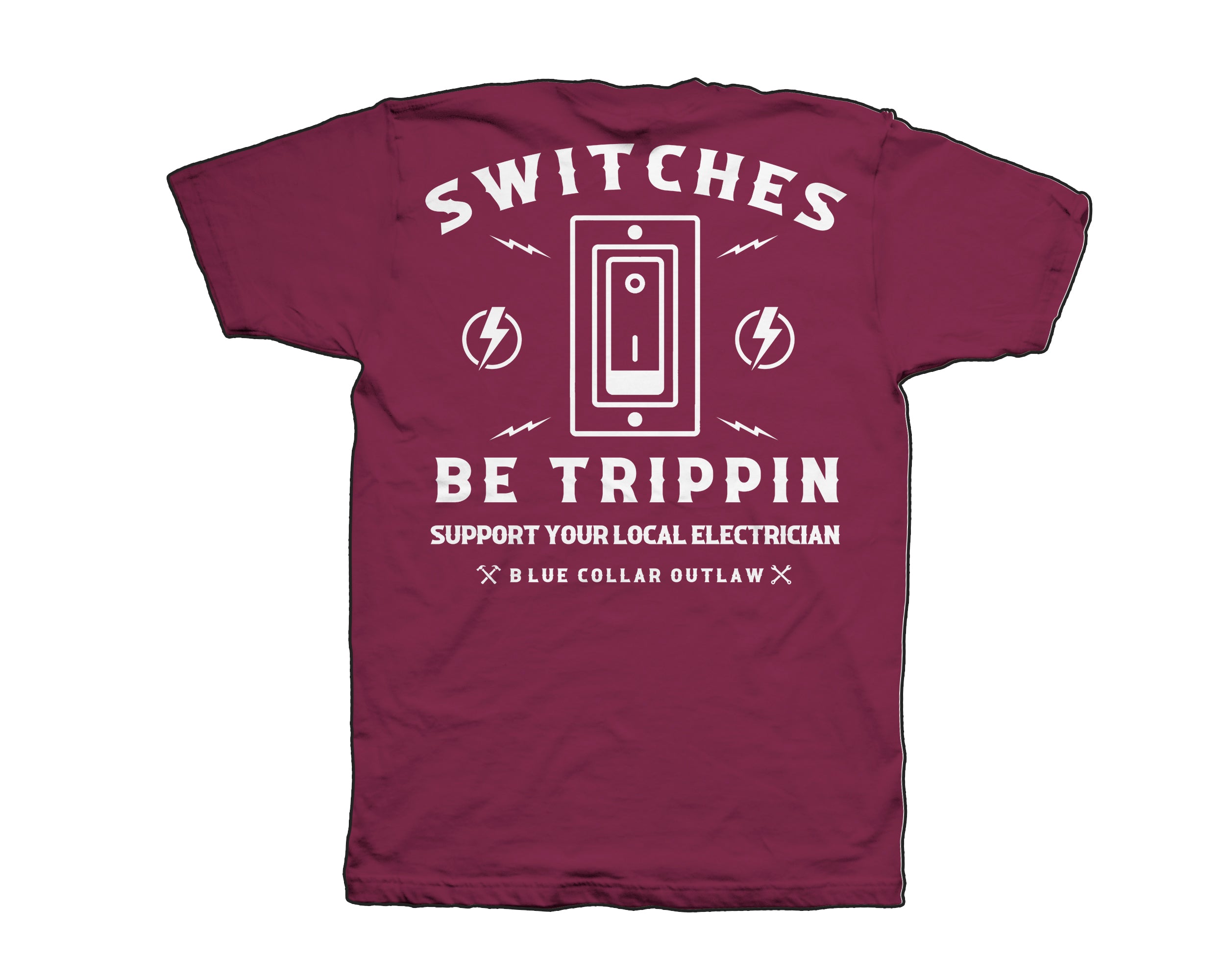 Switches Burgundy Mens Tee