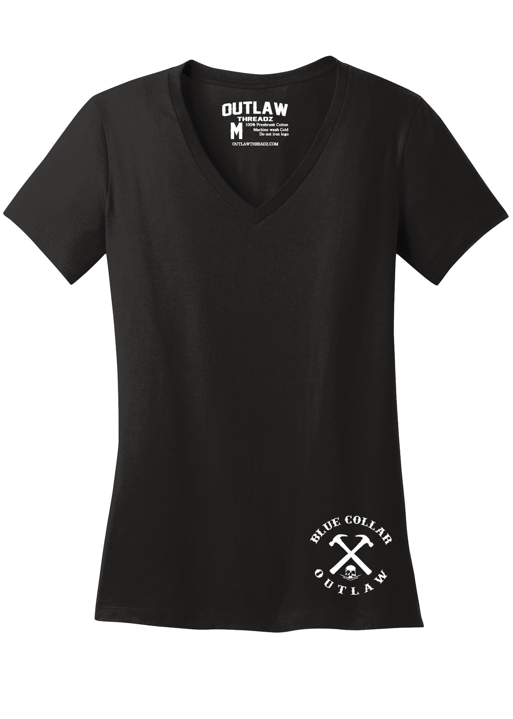 Work Harder Ladies Vneck tshirt
