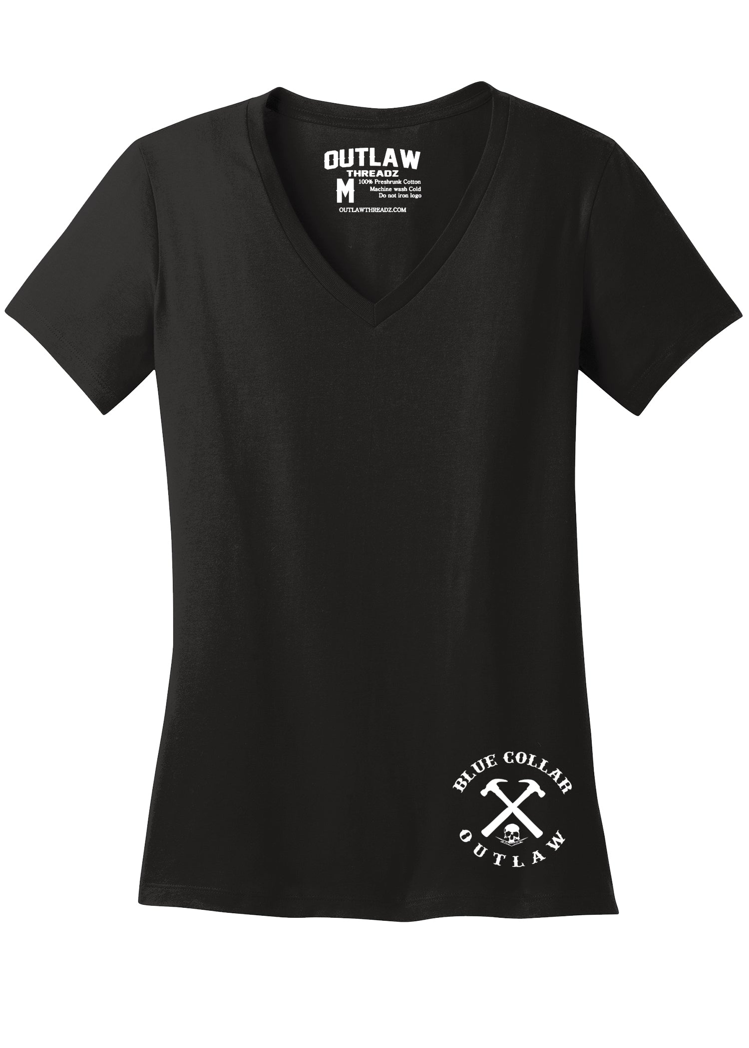 Work Harder Ladies Vneck tshirt