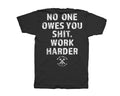 Work Harder Black Tee