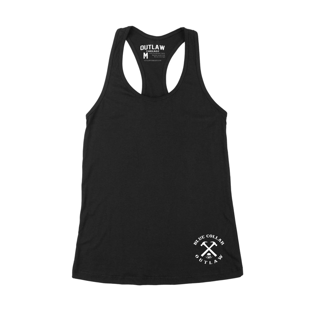 Work Harder Ladies Racerback Tank Top