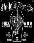 Coffin Vinyl Banner