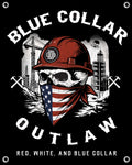 Red White and Blue Collar Vinyl Banner